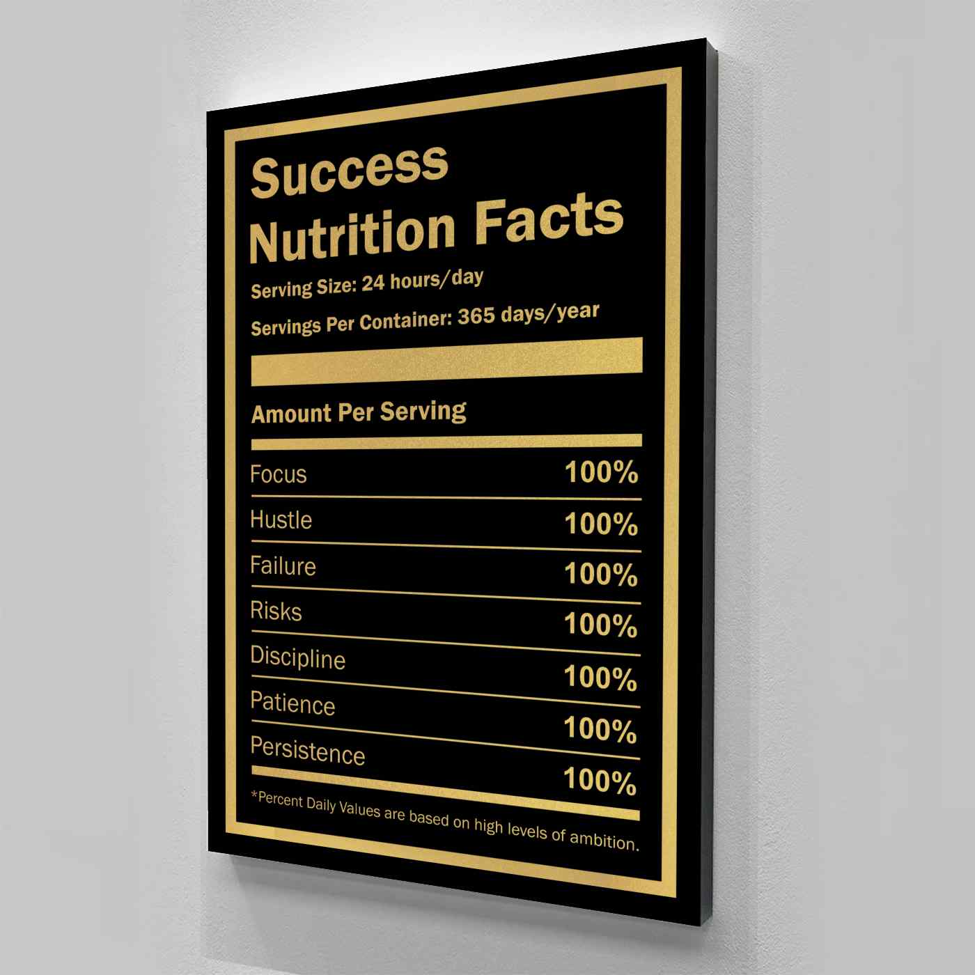 SUCCESS NUTRITION FACTS